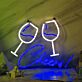 Weingläser LED Neonschild für Bar und Party
