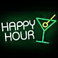 HAPPY HOUR LED-Neonschild für Bar Club