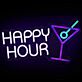 HAPPY HOUR LED-Neonschild für Bar Club