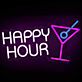 HAPPY HOUR LED-Neonschild für Bar Club