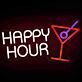 HAPPY HOUR LED-Neonschild für Bar Club