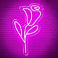 Rosenblüte LED-Neonschild Wohnzimmer Dekoration