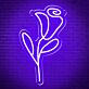 Rosenblüte LED-Neonschild Wohnzimmer Dekoration