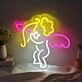 Amor mit Bogen und Herzpfeil als LED-Neonschild