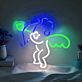 Amor mit Bogen und Herzpfeil als LED-Neonschild