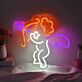 Amor mit Bogen und Herzpfeil als LED-Neonschild