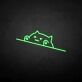 Glückliche Katze als LED-Neonschild