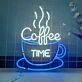 Coffee Time LED-Neonschild für Café oder Küche