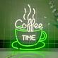 Coffee Time LED-Neonschild für Café oder Küche