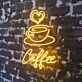 Kaffeetasse mit Herzsymbol LED Neonschild für Café und Küche