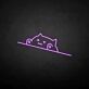 Glückliche Katze als LED-Neonschild