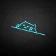Glückliche Katze als LED-Neonschild