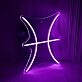 Fische Sternzeichen Symbol LED-Neonschild Wohnzimmer Schlafzimmer