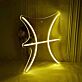 Fische Sternzeichen Symbol LED-Neonschild Wohnzimmer Schlafzimmer