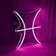 Fische Sternzeichen Symbol LED-Neonschild Wohnzimmer Schlafzimmer