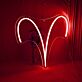 Widder Sternzeichen Symbol LED-Neonschild Wohnzimmer Schlafzimmer