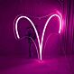 Widder Sternzeichen Symbol LED-Neonschild Wohnzimmer Schlafzimmer