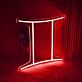 Zwillinge Sternzeichen Symbol LED-Neonschild Wohnzimmer Schlafzimmer