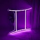 Zwillinge Sternzeichen Symbol LED-Neonschild Wohnzimmer Schlafzimmer