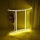 Zwillinge Sternzeichen Symbol LED-Neonschild Wohnzimmer Schlafzimmer
