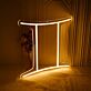 Zwillinge Sternzeichen Symbol LED-Neonschild Wohnzimmer Schlafzimmer