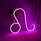Löwe Sternzeichen Symbol LED-Neonschild für Wohnzimmer Bar