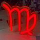 Jungfrau Sternzeichen Symbol LED-Neonschild Wohnzimmer Schlafzimmer