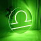 Waage Sternzeichen Symbol LED-Neonschild Wohnzimmer Bar