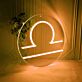 Waage Sternzeichen Symbol LED-Neonschild Wohnzimmer Bar