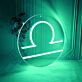 Waage Sternzeichen Symbol LED-Neonschild Wohnzimmer Bar