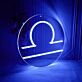 Waage Sternzeichen Symbol LED-Neonschild Wohnzimmer Bar