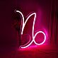Steinbock Sternzeichen Symbol LED-Neonschild Wohnzimmer Schlafzimmer