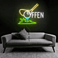 OFFEN Golf LED Neonschild Neonlicht mit Golfschläger & Golfball