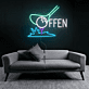 OFFEN Golf LED Neonschild Neonlicht mit Golfschläger & Golfball