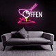 OFFEN Golf LED Neonschild Neonlicht mit Golfschläger & Golfball