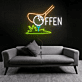 OFFEN Golf LED Neonschild Neonlicht mit Golfschläger & Golfball