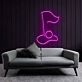 Musiknote LED-Neonschild für Wohnzimmer und Musikstudio