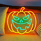 Halloween Kürbis mit Gesicht LED-Neonschild für Halloween Party
