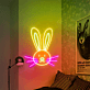 Hasengesicht LED-Neonschild Wohnzimmer Kinderzimmer
