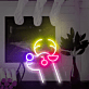 Rentierkopf LED-Neonschild für Wohnzimmer und Weihnachten