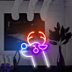 Rentierkopf LED-Neonschild für Wohnzimmer und Weihnachten