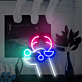 Rentierkopf LED-Neonschild für Wohnzimmer und Weihnachten