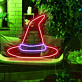 Hexenhut LED-Neonschild für Halloween Party