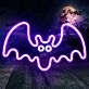 Fledermaus LED-Neonschild für Halloween Party