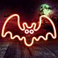 Fledermaus LED-Neonschild für Halloween Party