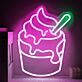 Frozen Yogurt Becher LED-Neonschild für Café und Eisdiele