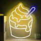 Frozen Yogurt Becher LED-Neonschild für Café und Eisdiele