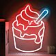 Frozen Yogurt Becher LED-Neonschild für Café und Eisdiele