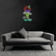 Cooles Eiscreme Skateboard LED Neonschild für Wohnzimmer und modernes Zuhause