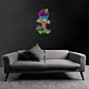 Cooles Eiscreme Skateboard LED Neonschild für Wohnzimmer und modernes Zuhause